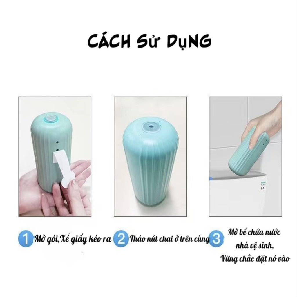 (mẫu mới)Lọ thả bồn cầu hàn quốc,lọ tẩy bồn cầu diệt khuẩn khử mùi phiên bản mới với 3 màu sắc tự nhiên