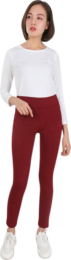 Quần Legging Nữ Vicci Cạp Cao 7P - Tím Than