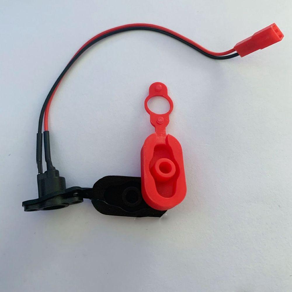 1/2 Chiếc Xe Điện Lỗ Sạc Bao Da Với Cáp Sạc Cổng Sạc Nhựa Chống Nước Dành Cho Xiaomi M365 xe Tay Ga Color: 2pcs