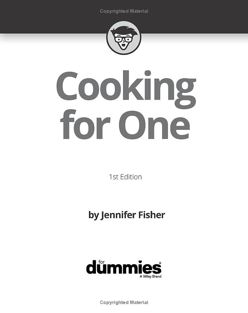 Sách ngoại văn: Cooking For One For Dummies
