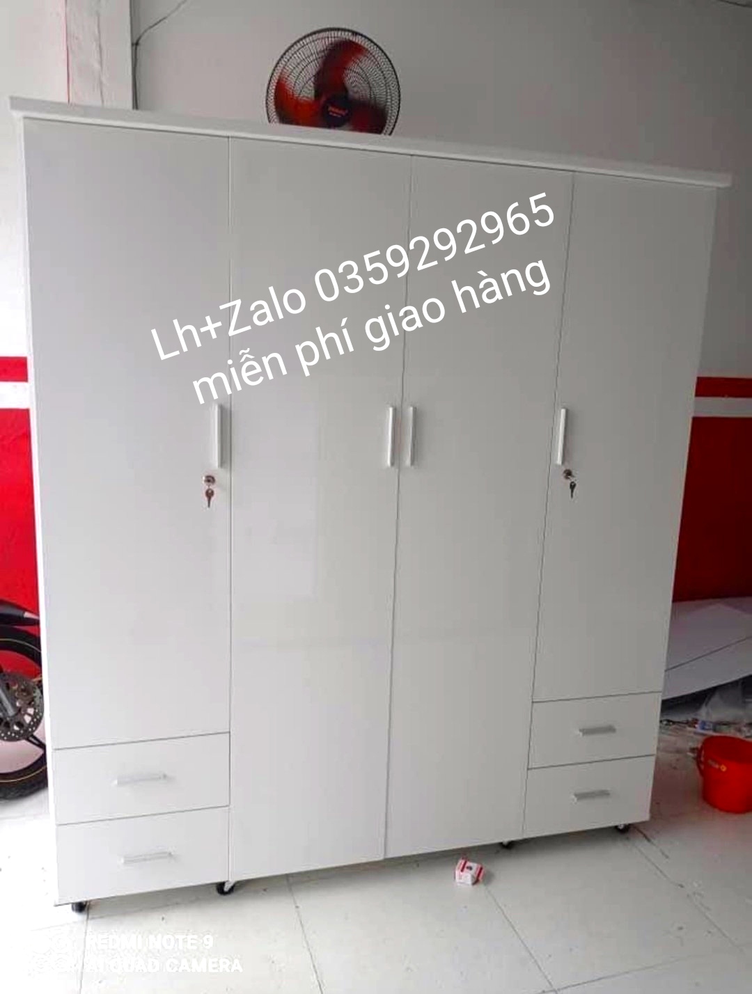 Tủ nhựa đài Loan 4 cánh