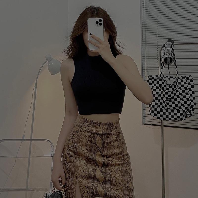 Crop cổ lọ SN