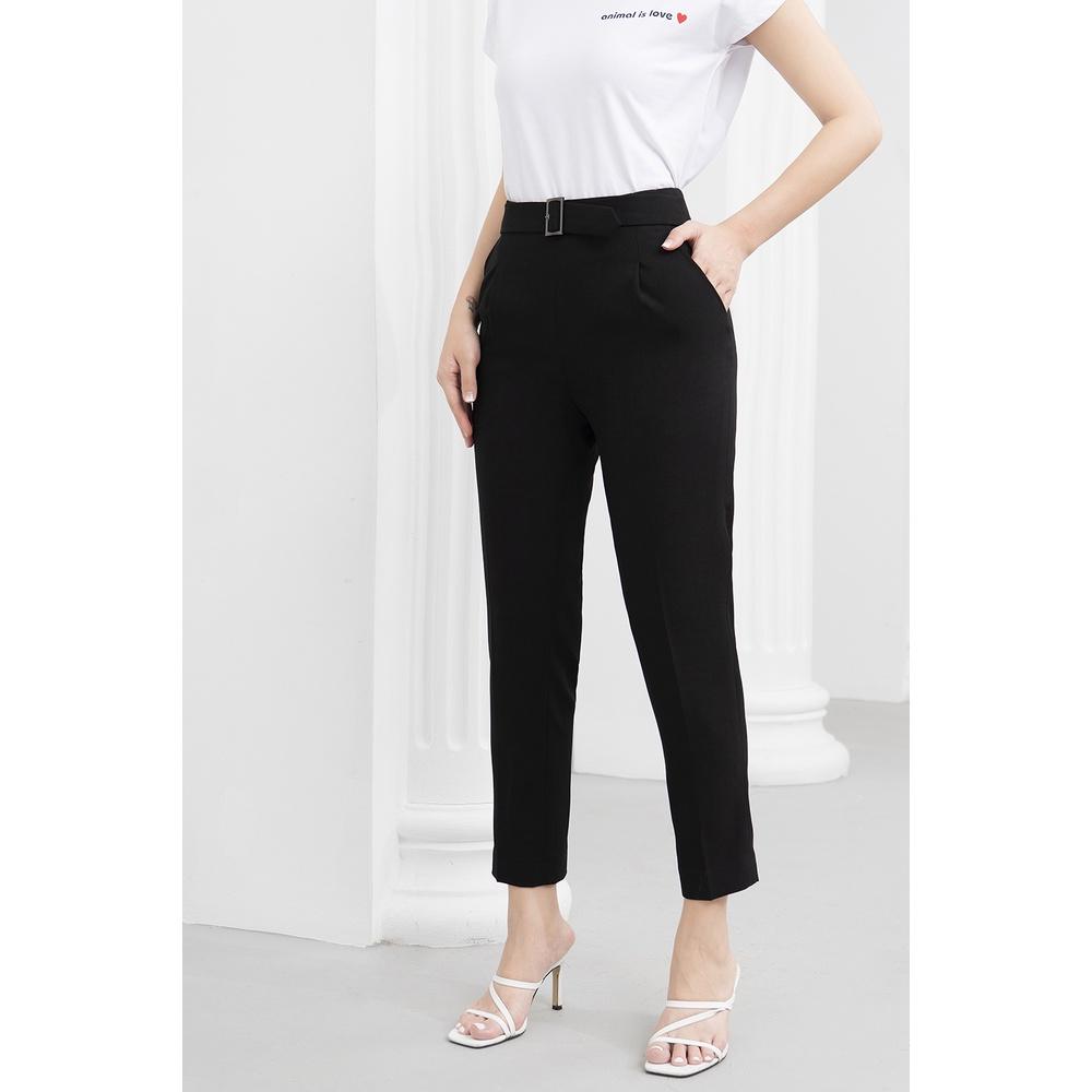 Quần Tây Nữ Công Sở LUPERI LFQD2102 Lưng Cạp Cao 4,5cm Khóa Sườn Chất Đũi Cao Cấp Không Nhăn Không Bai Xù
