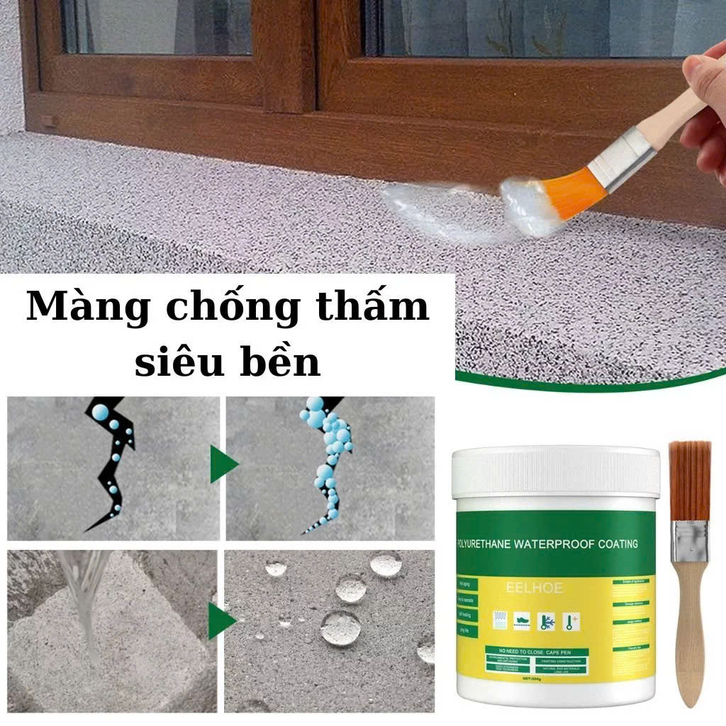 Siêu Keo Quét Trong Suốt Nhật Bản Chống Thấm Mạch Gạch 300G, Vá Vết Nứt Bề Mặt Nhanh Chóng