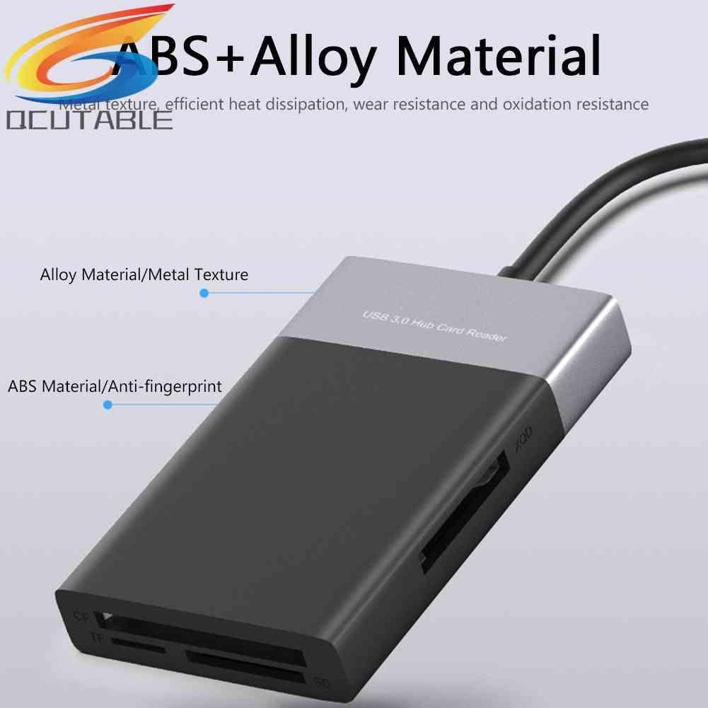 Đầu Đọc Thẻ Nhớ USB 3.0 2 Cổng 6 Trong 1 Cho XQD CF TF