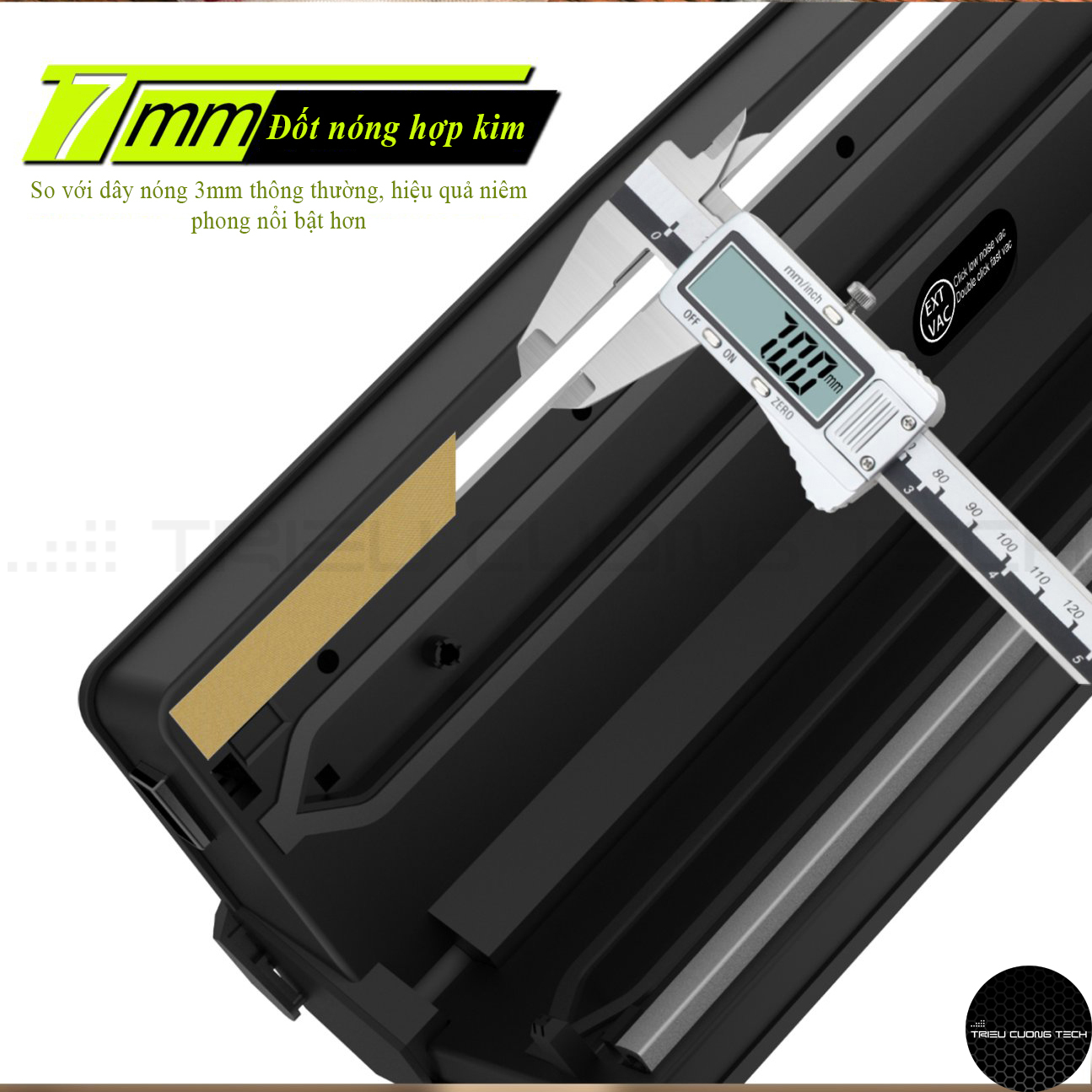 Máy Hút Chân Không Thực Phẩm Vacumm Sealer Đa Năng Hàn Miệng Túi Cao Cấp – Chế Độ Ướt, Khô, Thủ Công Hút & Hàn Miệng Túi TCT-AP13 Sử Dụng Cho Gia Đình. Hàng Chính Hãng