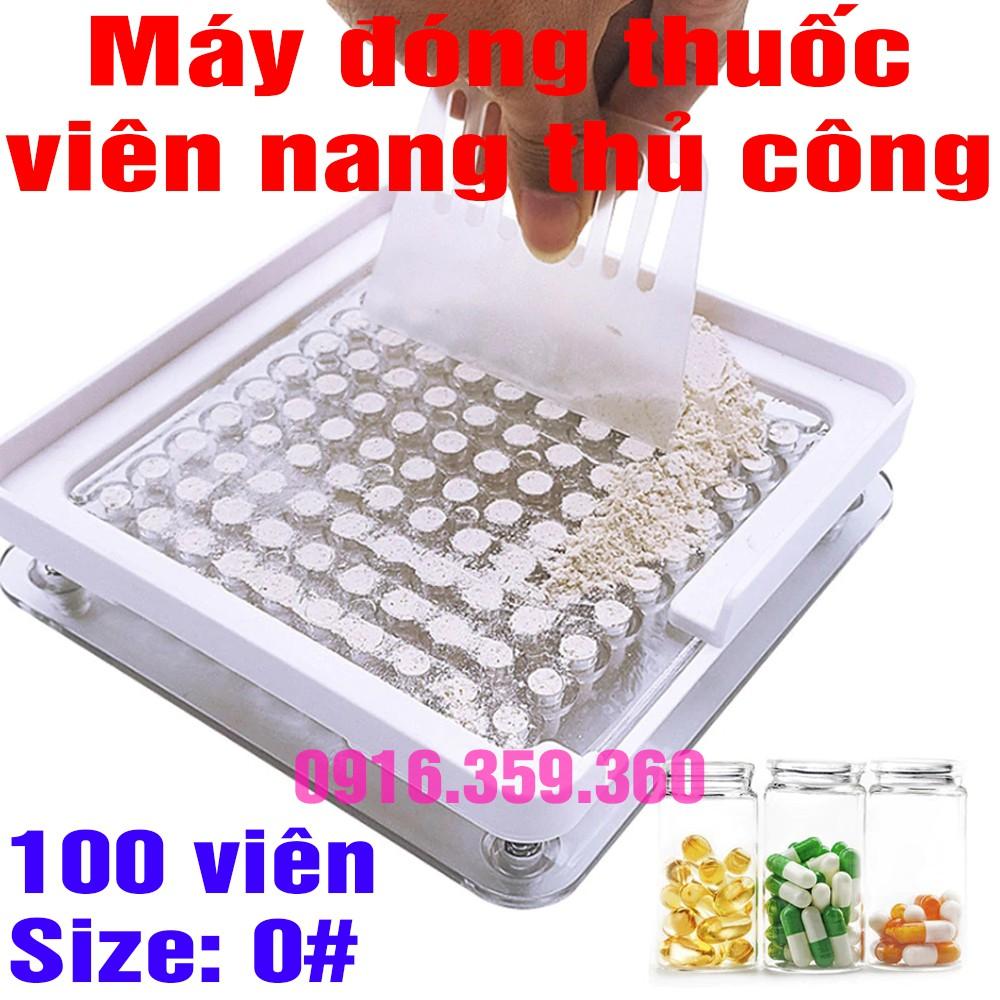 Máy đóng thuốc viên nang thủ công 100 viên