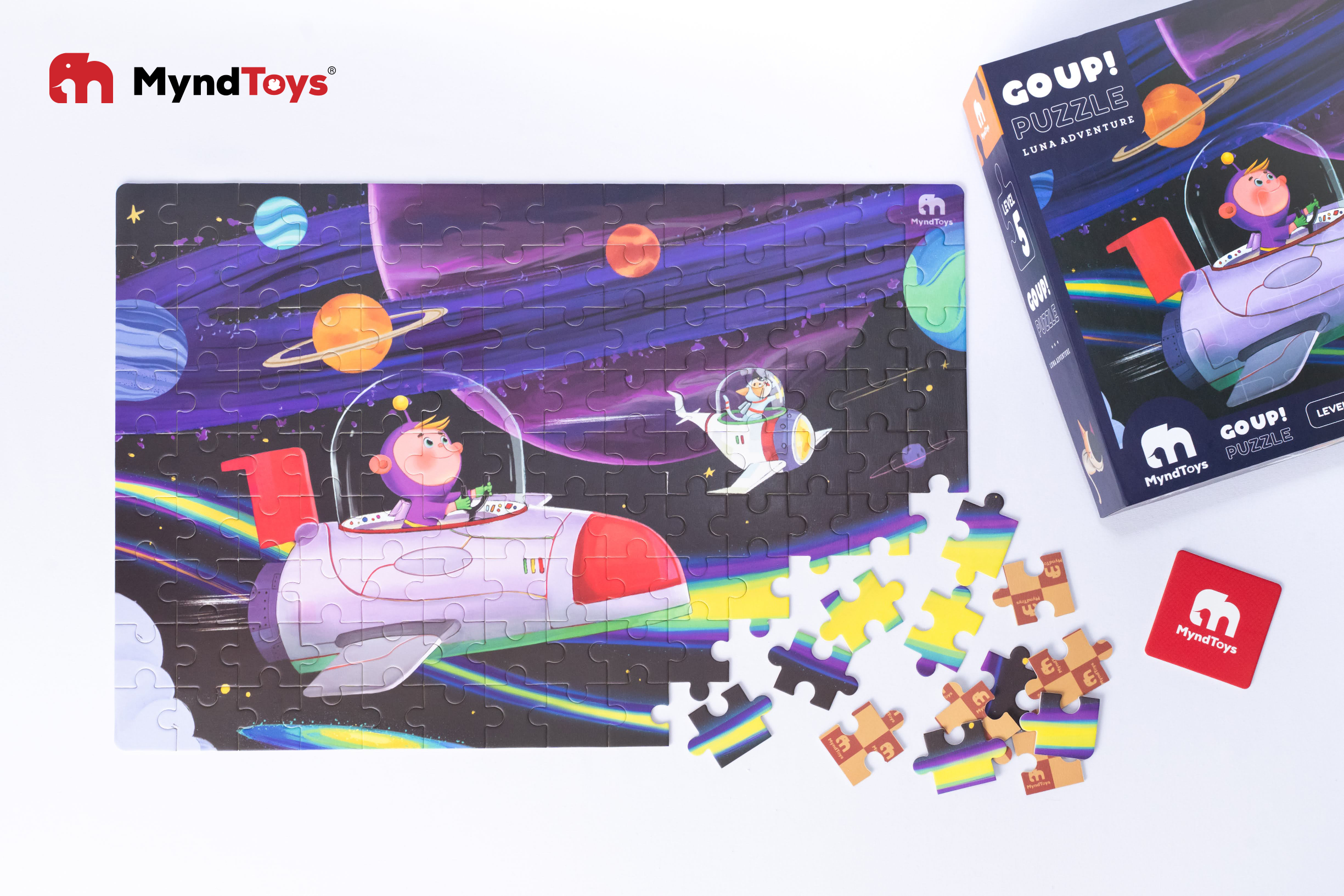 Đồ Chơi Xếp Hình MyndToys - GO UP! Puzzle – Level 5 – Luna Adventure (Cho Bé Từ 4 Tuổi)