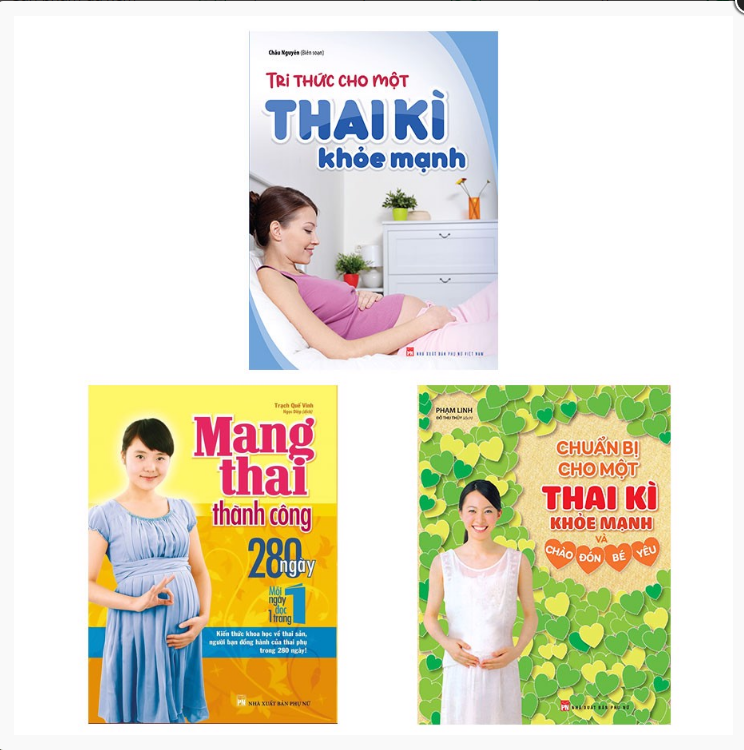 Combo Sách: Tri Thức Cho Một Thai Kì Khỏe Mạnh + Mang Thai Thành Công + Chuẩn Bị Cho Một Thai Kì Khoẻ Mạnh Chào Đón Bé Yêu