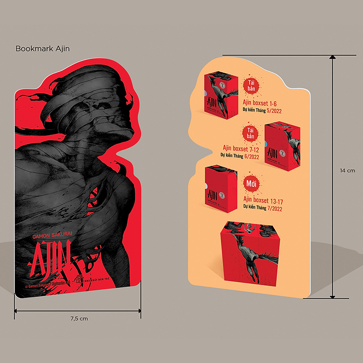 Ajin - Boxset Số 1 (Tập 1 - 6) - Tặng Kèm Bookmark 3D- Sổ tay
