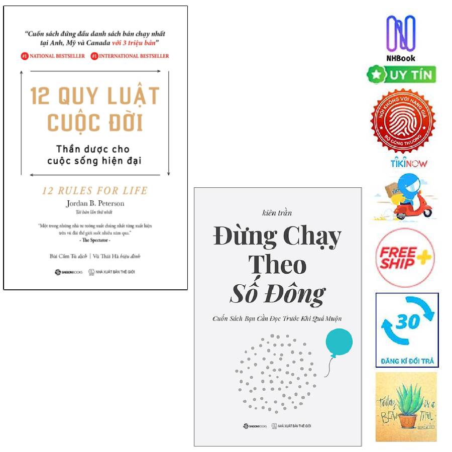 Combo 12 Quy Luật Cuộc Đời: Thần Dược Cho Cuộc Sống Hiện Đại và Đừng Chạy Theo Số Đông - Cuốn Sách Bạn Cần Đọc Trước Khi Quá Muộn