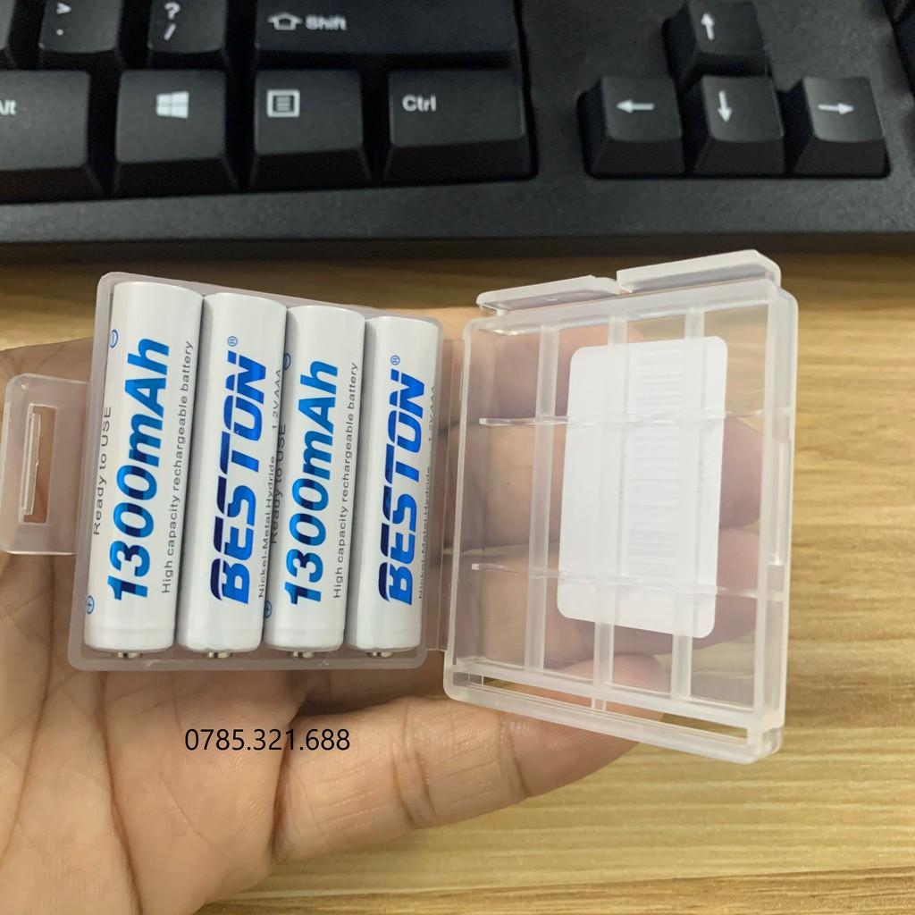 Pin Sạc Beston Aa Aaa, Sạc Pin Chính Hãng Beston, Bảo Hành 1 Năm Mic Không Dây, Máy Ảnh, Điều Khiển Pin 1.2V - Vỉ 4 Pin Aaa1300