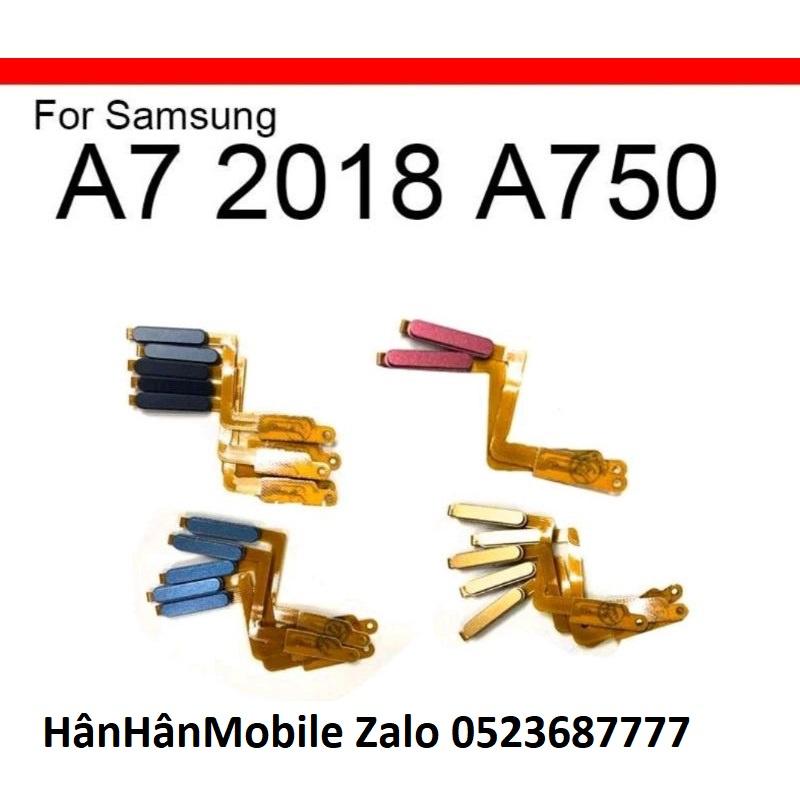 Cáp nguồn cáp vân tay cho  Samsung A750 samsung A7 2018 zin cũ tháo máy