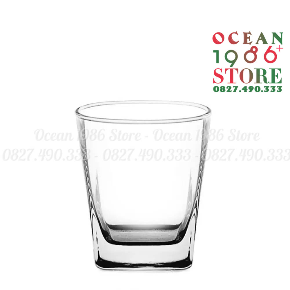 Bộ 6 Cốc Thủy Tinh Ocean Lùn Plaza Rock Cỡ Nhỏ - B11007 - 195ml