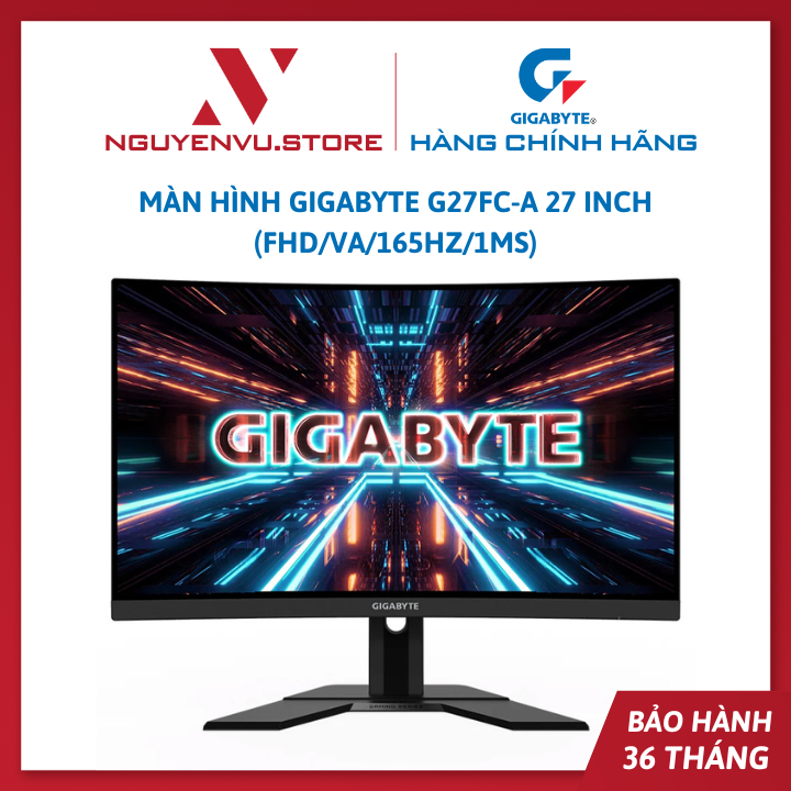 MÀN HÌNH GIGABYTE G27FC-A 27 Inch (FHD/VA/165Hz/1ms) - Hàng Chính Hãng