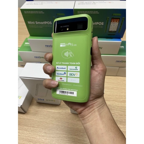 Hàng chính hãng Máy Cà Thẻ/Quẹt Thẻ Mpos Mini SmartPos