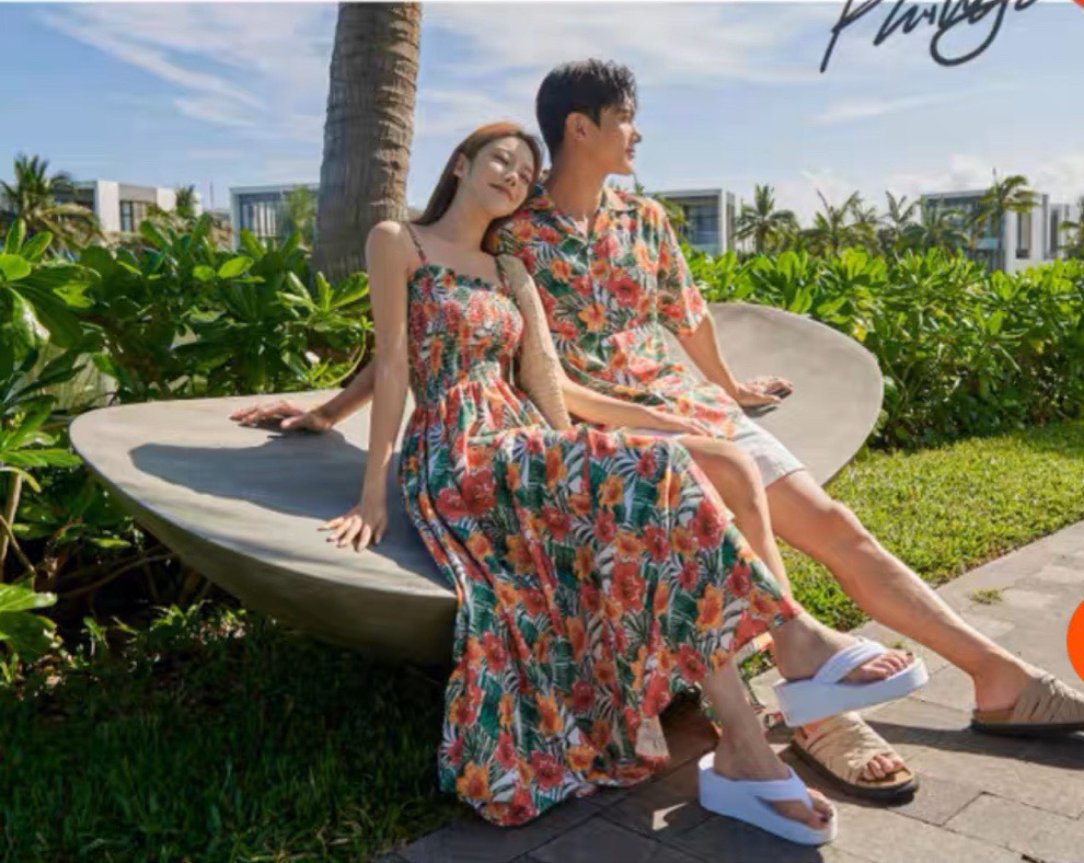 Mẫu đồ đôi họa tiết mới nhất Couple Tina 1 - AV008