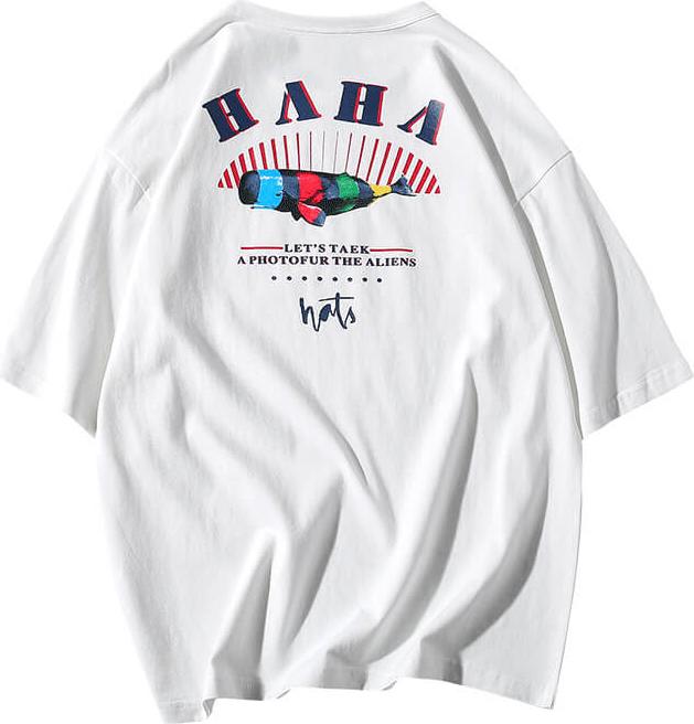 Áo bó sát/Áo T-shirt/Áo phông nam, cổ tròn, cộc tay, họa tiết in hoa, tay lỡ, phong cách Hàn Quốc TA60