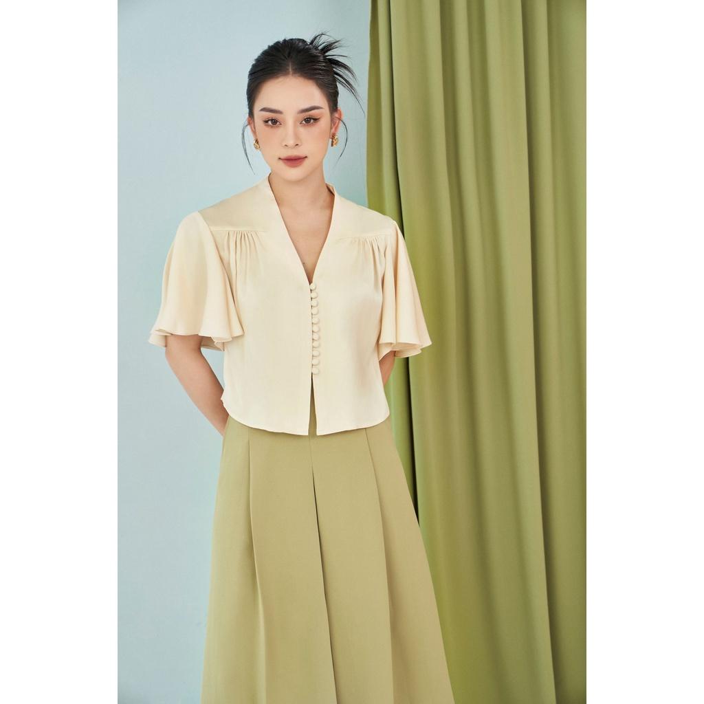 Quần Bloom suông xếp ly bung quyến rũ nữ tính thiết kế cao cấp đi chơi đi tiệc gợi cảm