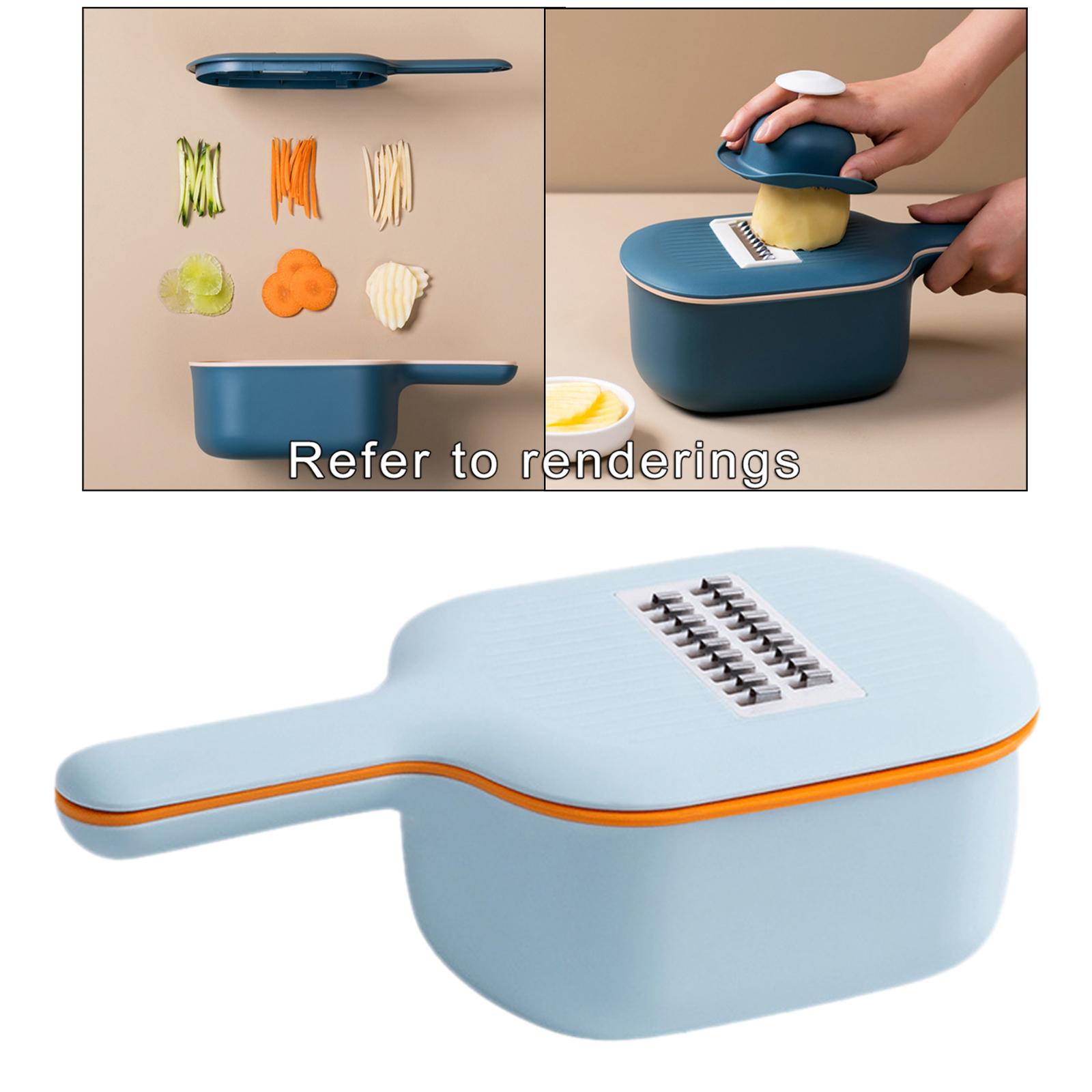 Grater Veggie Food Choppers Cutter with 4 Blades Kitchen Cooking Helper