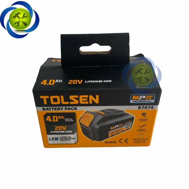 Pin 20V 4.0Ah Tolsen 87474