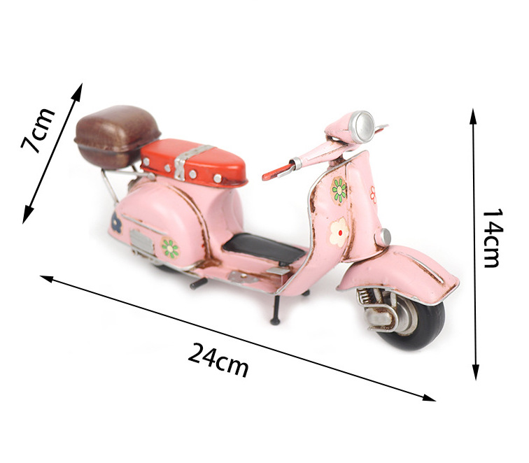 Mô Hình Xe Vespa Vintage - Mô Hình Thủ Công - Quà Tặng - Décor Home - Décor Quán Cafe