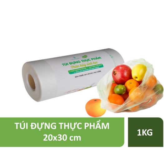 Bao nilong đựng thực phẩm để tủ lạnh sinh học không mùi nhựa bảo quản thức ăn trong tủ lạnh an toàn, tiện lợi KÍCH THƯỚC 20*30cm*1kg/cuộn