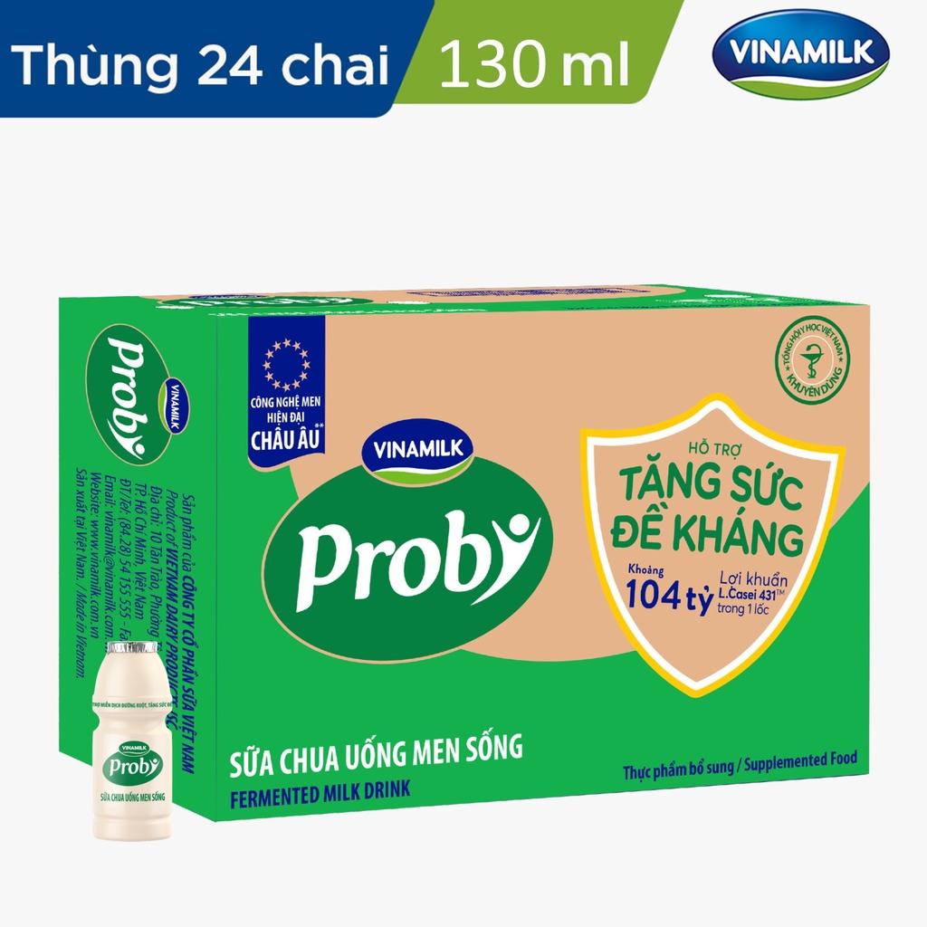Thùng Sữa chua uống Probi Có Đường 130ml Yaourt 24 chai/thùng