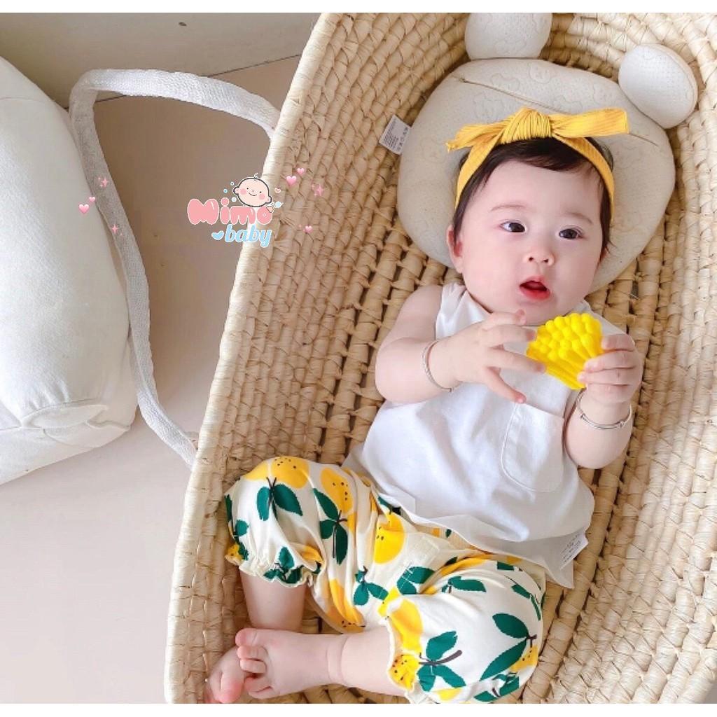 Bộ áo ba lỗ quần đũi hoa quả cho bé (8-18kg)