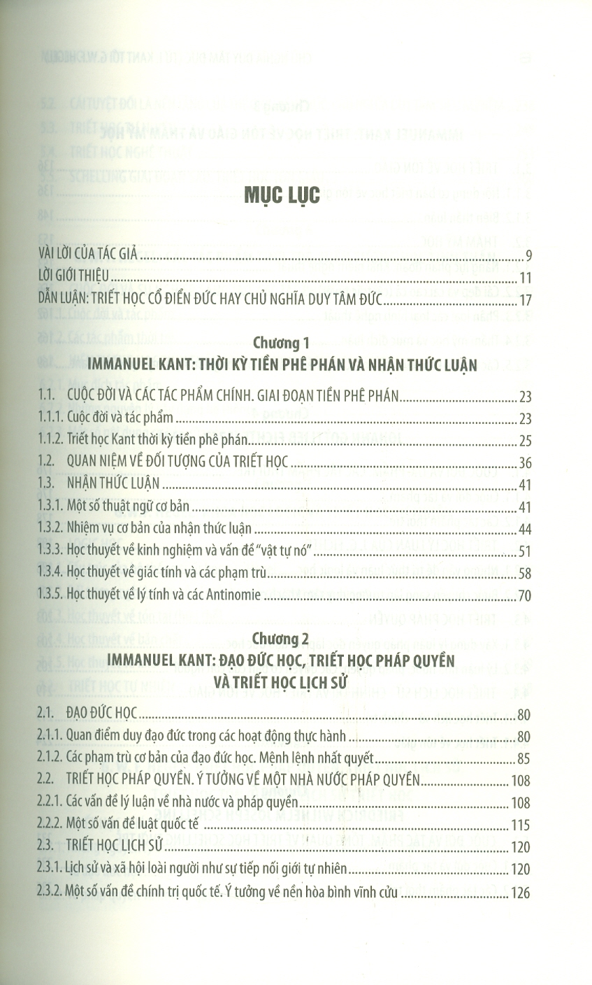 Chủ Nghĩa Duy Tâm Đức - Từ I.Kant Tới G.W.F Hegel (Tủ Sách Khoa Học, Giáo Trình KHXH & NV)