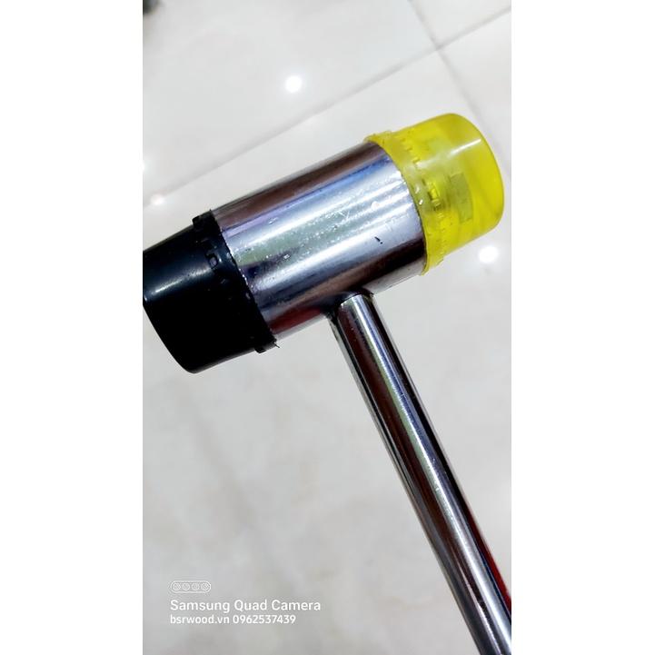 Búa Cao Su Cán Kim Loại 2 Đầu Đường kính 25mm,30mm,35mm,40mm Dụng cụ làm thủ công,đồ da,túi