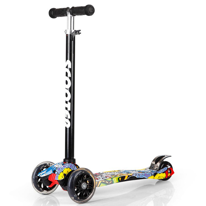 Xe Trượt Scooter Graffiti Cao Cấp 3 Bánh RE0454