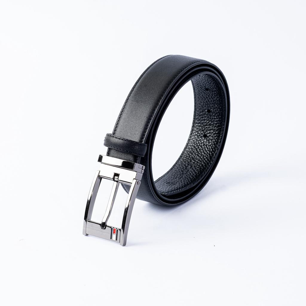 LADODI Thắt Lưng Nam Da Bò - Dây Lưng Nam Da Thật Khoá Kim Hợp Kim Không Rỉ Bản Rộng 3.4 CM Dây Nịt Nam Cao Cấp