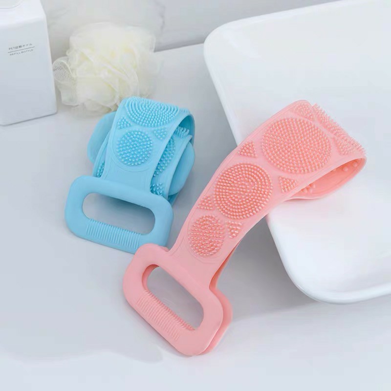 Dây Đai Tắm Chà Lưng Silicon, Đai Cọ Lưng Massage Silicon - Làm Sạch Da Loại Bỏ Da Chết - Hàng Chính Hãng MINIIN