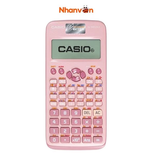 (New 2024) Máy Tính CASIO FX580VNX - Màu Hồng + Bút Dạ Quang PILOT - Chính Hãng - Bảo Hành 7 Năm