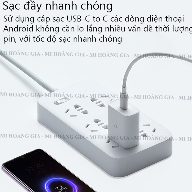 Adapter sạc nhanh PD Type C 20W ZMI HA716 - Hàng nhập khẩu