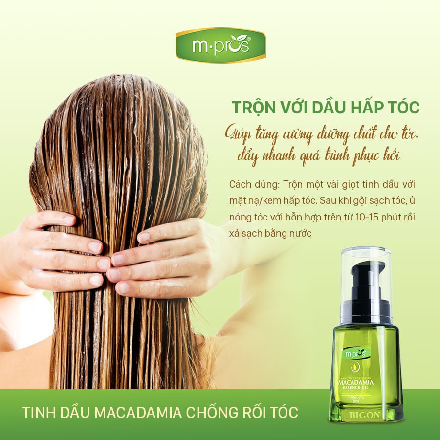 Tinh Dầu Dưỡng Tóc - Chống Rối Tóc Macadamia M.PROS 30ml