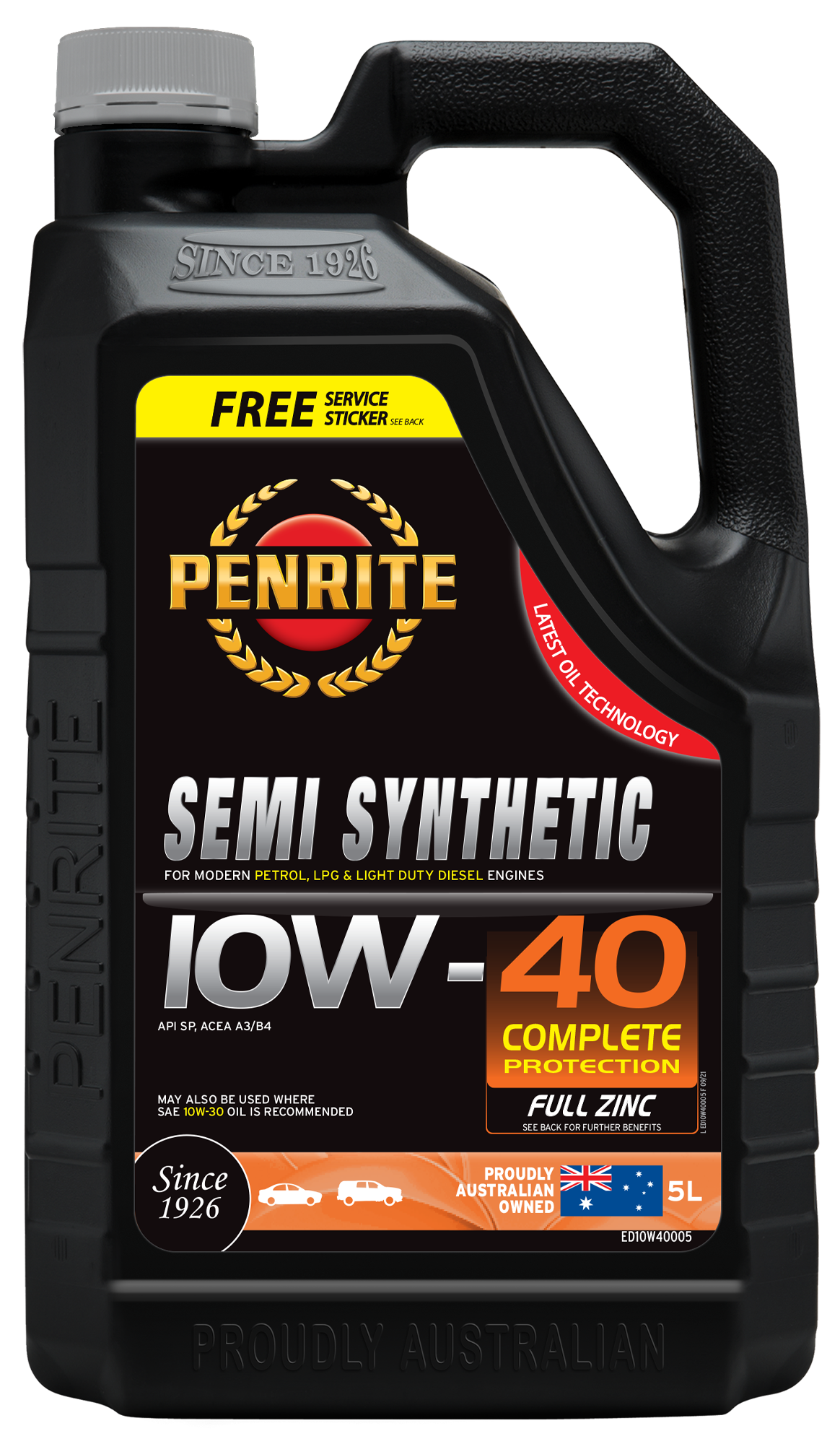 PENRITE - Dầu nhớt động cơ ô tô SEMI SYNTHETIC 10W-40 5 Lít