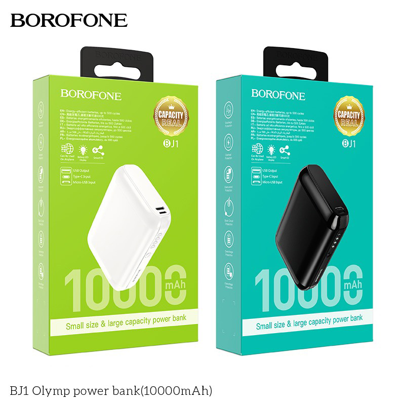 Pin sạc dự phòng Borofone BJ1 Olymp 10000mAh-Hàng nhập khẩu