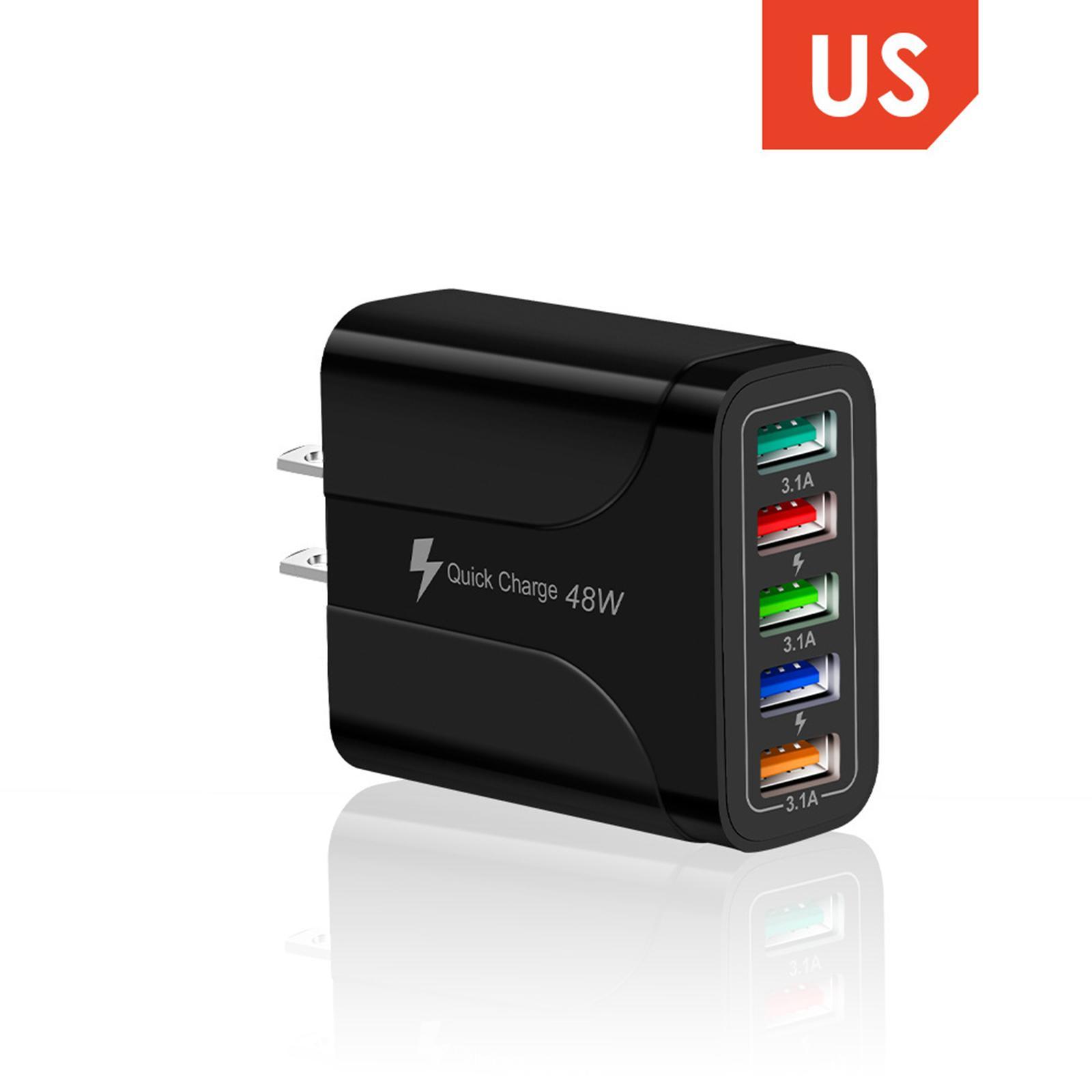 Wall Charger Adapter Quick Charge USB Multiport Charger for Smartphones