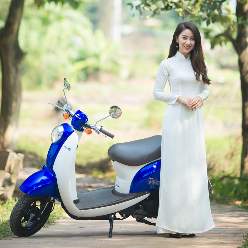 Xe ga 50cc Scoopy màu xanh ngọc bích