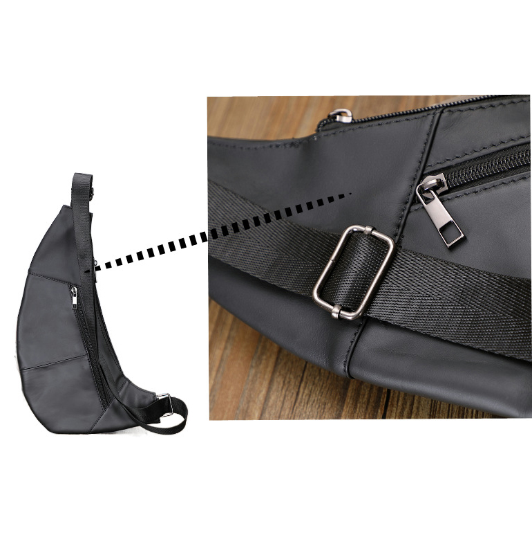 Túi đeo chéo nam DA THẬT cao cấp phong cách mới – BEE GEE DCN9404