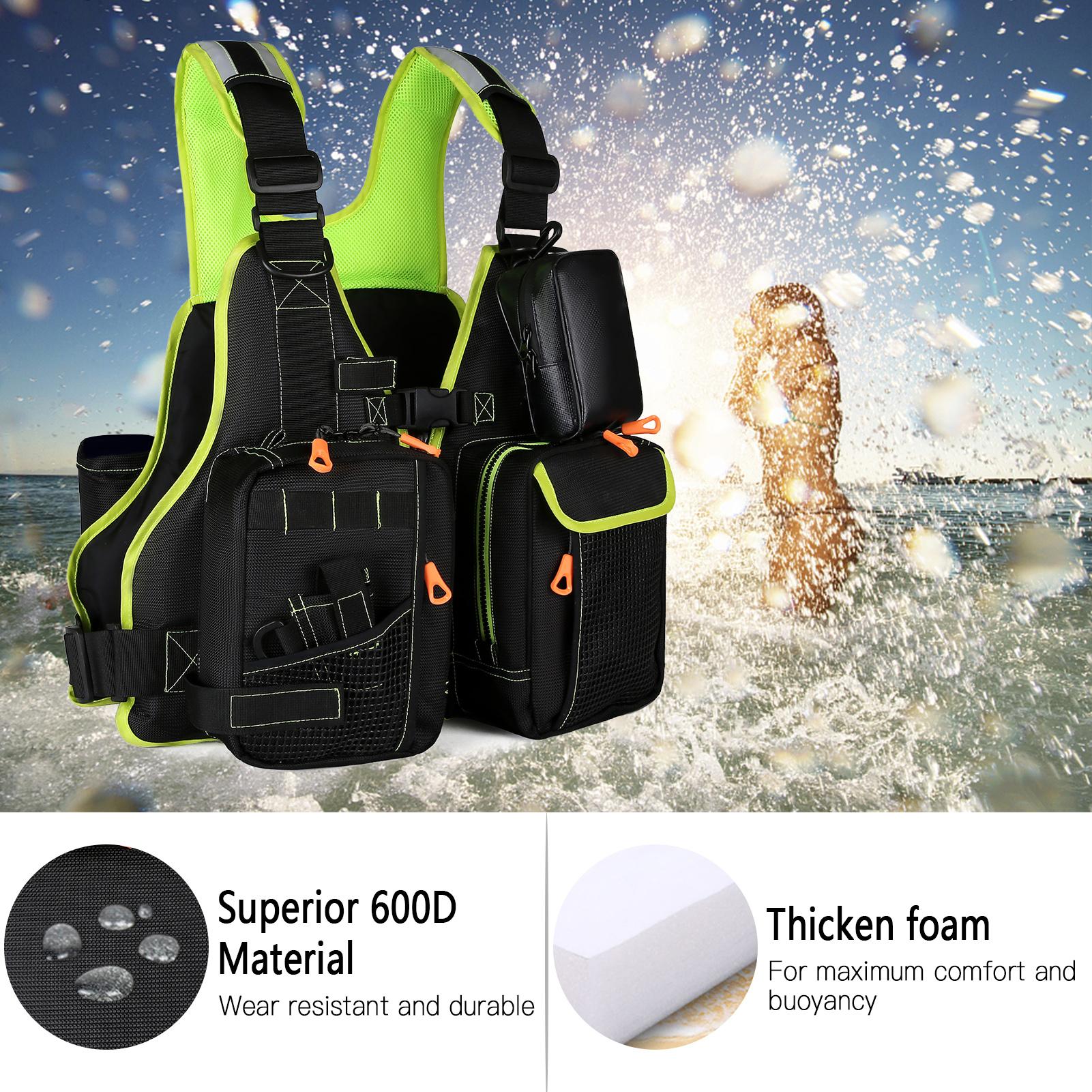 Fishing Life Jacket Adult Life Vest Survival Jacket Safety Float Suit for Water Sports Kayaking Surfing Life Jacket