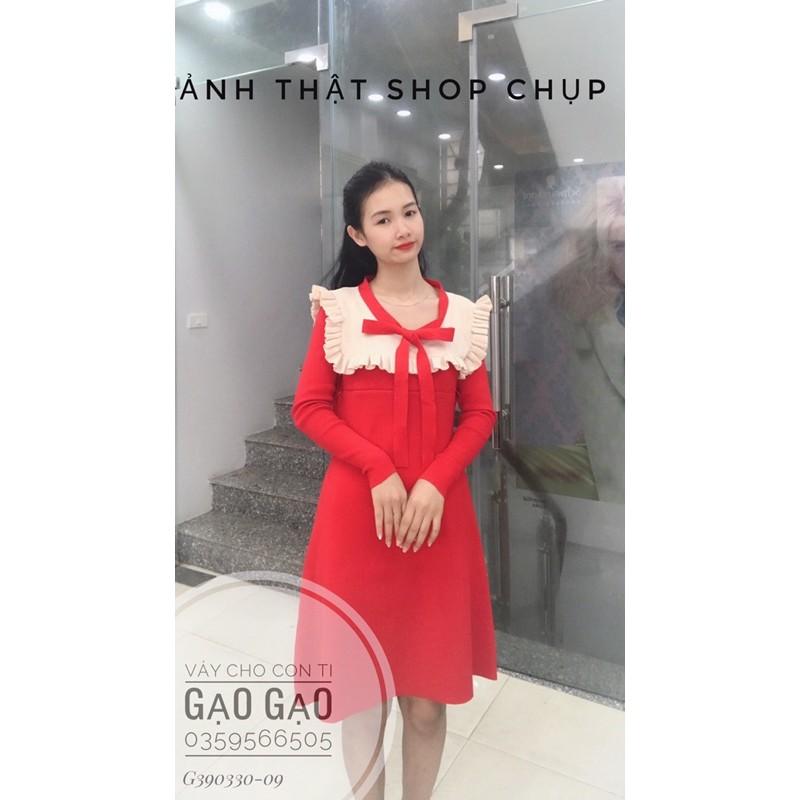 Váy len tiểu thư khoá mở cho con bú KÈM ẢNH THẬT