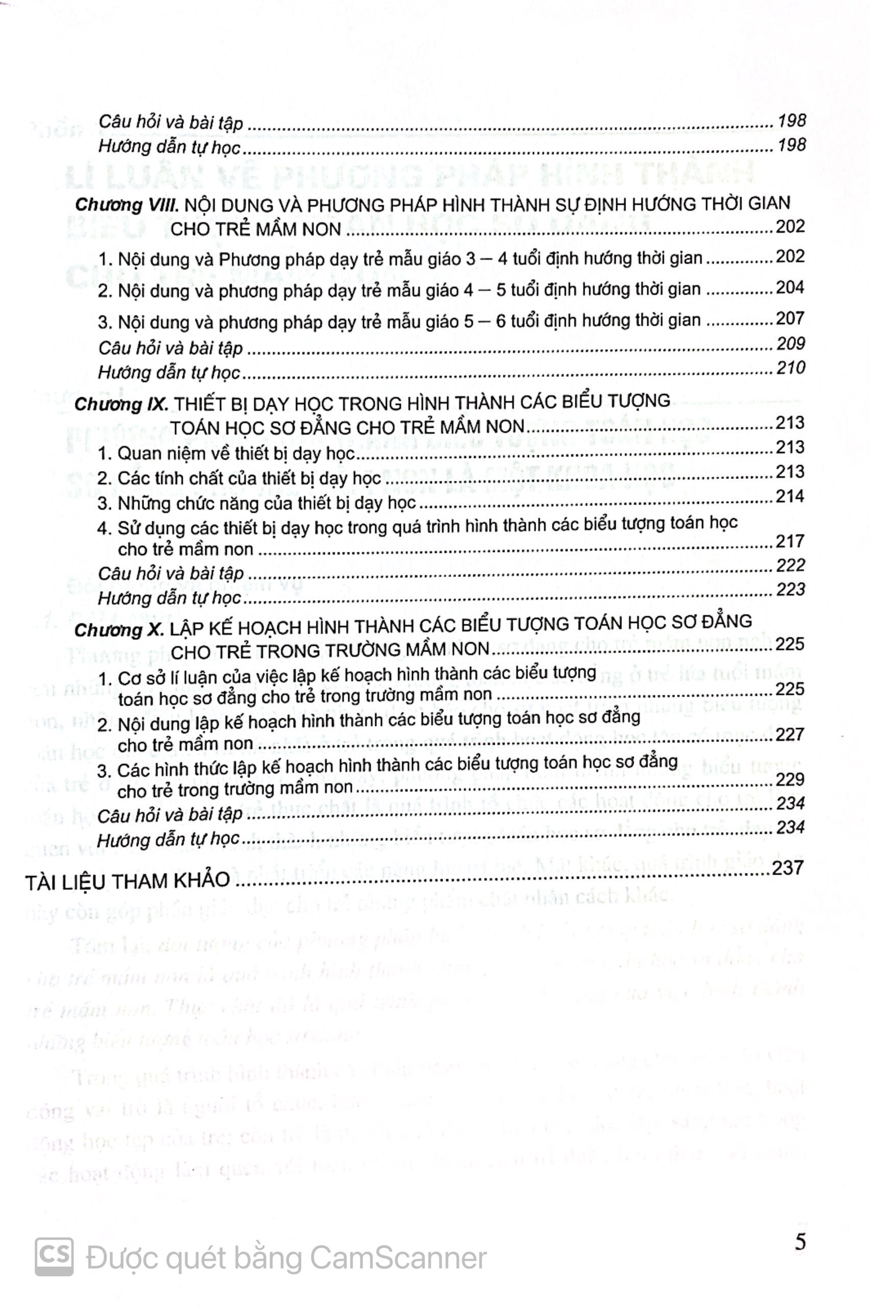 Lí luận và phương pháp hình thành biểu tượng toán học sơ đẳng cho trẻ mầm non