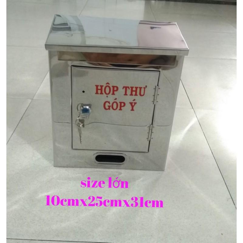Hộp thư góp ý inox size lớn.