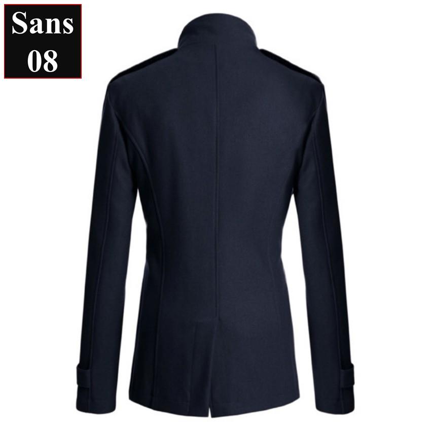 Áo Khoác Dạ Nam Dáng Ngắn Áo Dạ Nam Hàn Quốc Dáng Vừa Sans Shop Sans08
