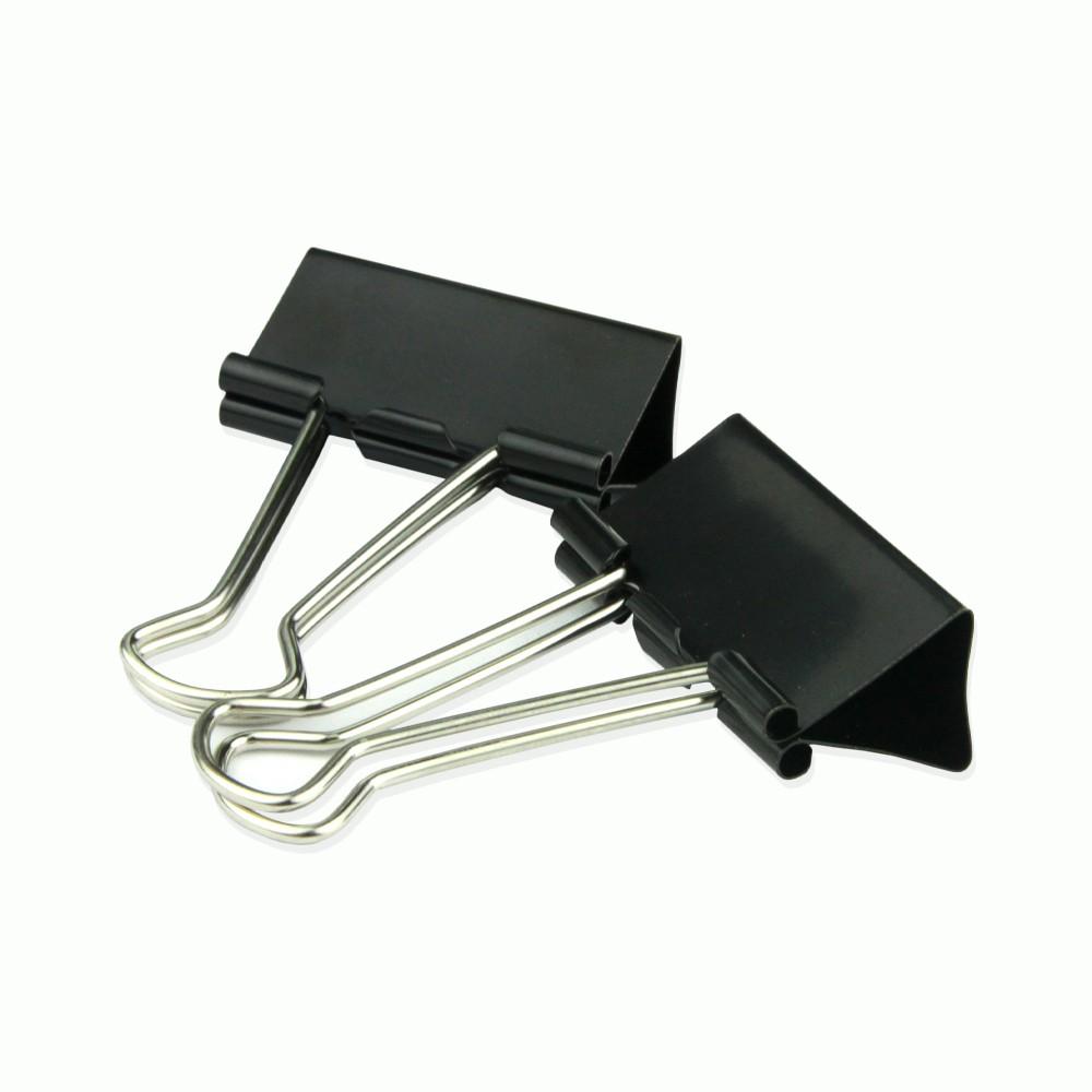 Kẹp bướm, kẹp giấy đen Hồng Hà 41mm - 6636
