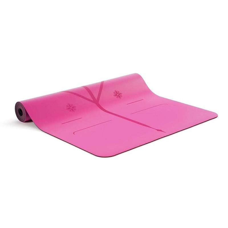 Thảm tập yoga định tuyến cao su Sportslink Liforme Gratitude Grateful Pink 4.2mm