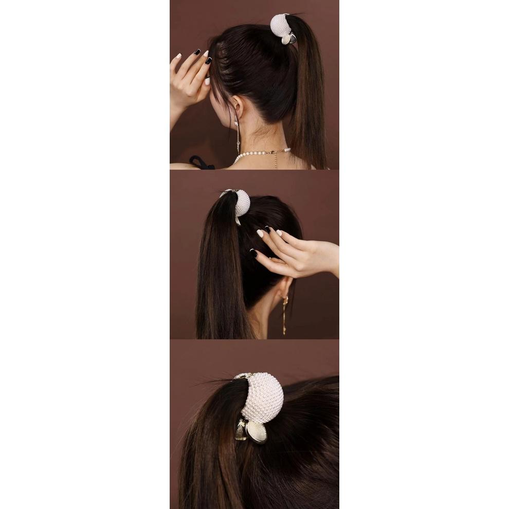 Kẹp Tóc Đính Đá Hot Trend Hình Cá Cho Kiểu Tóc Đuôi Ngựa